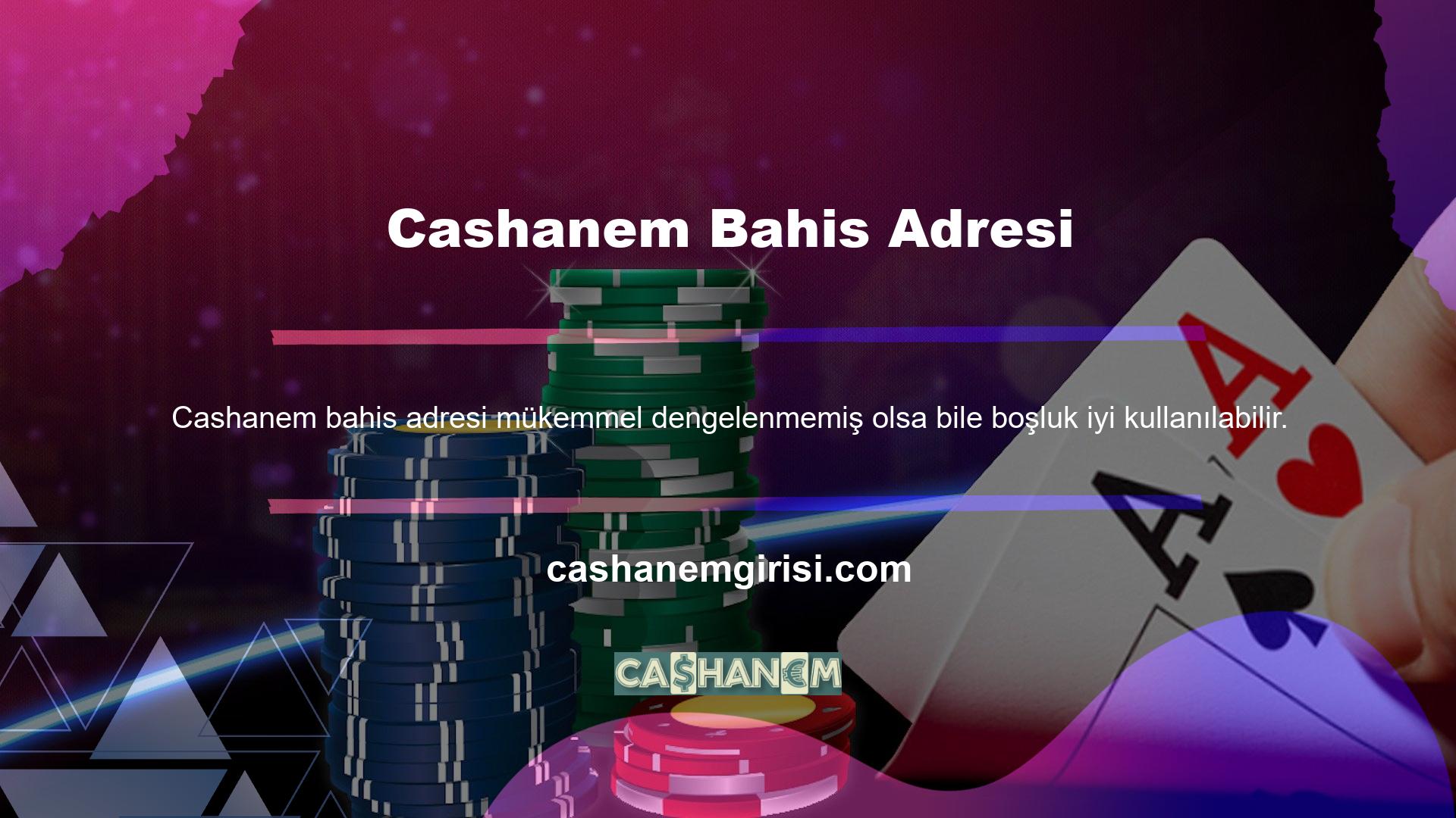 Cashanem ana sayfası, gerçek zamanlı gerçek zamanlı kazık etkileşimlerinde kazanmanıza yardımcı olacak eksiksiz ve ayrıntılı bir yapıya sahiptir